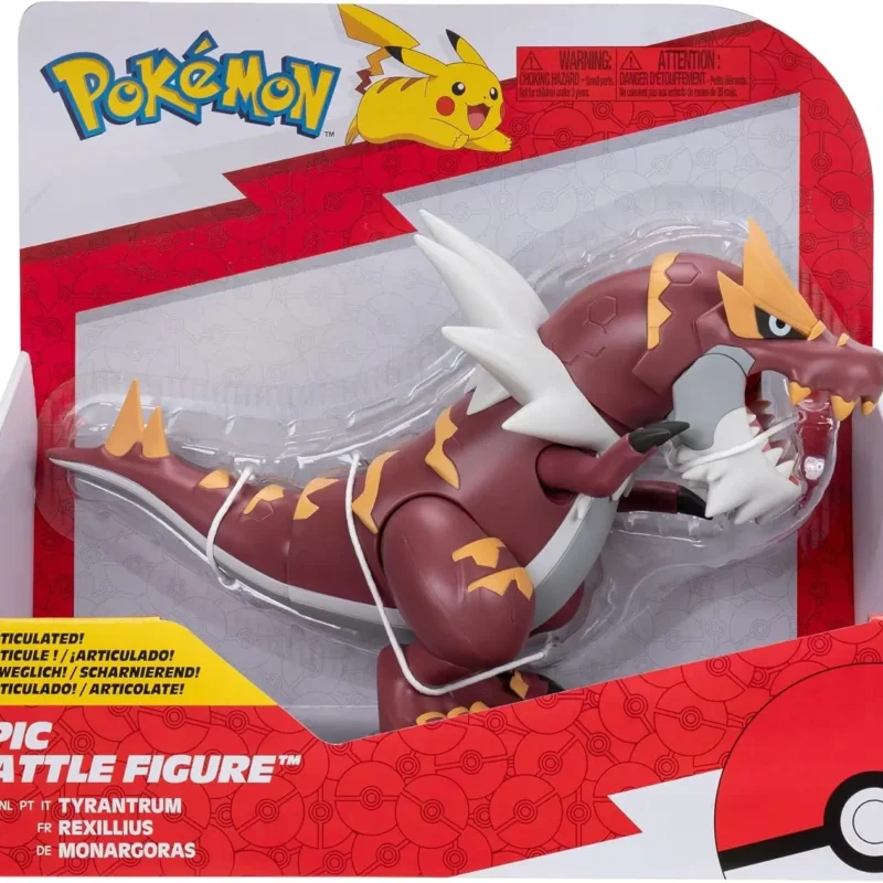 Figura Pokémon Tyrantrum PKW3422 Epic Battle – 30 cm articulada – Jakks Pacific – Costa Rica
