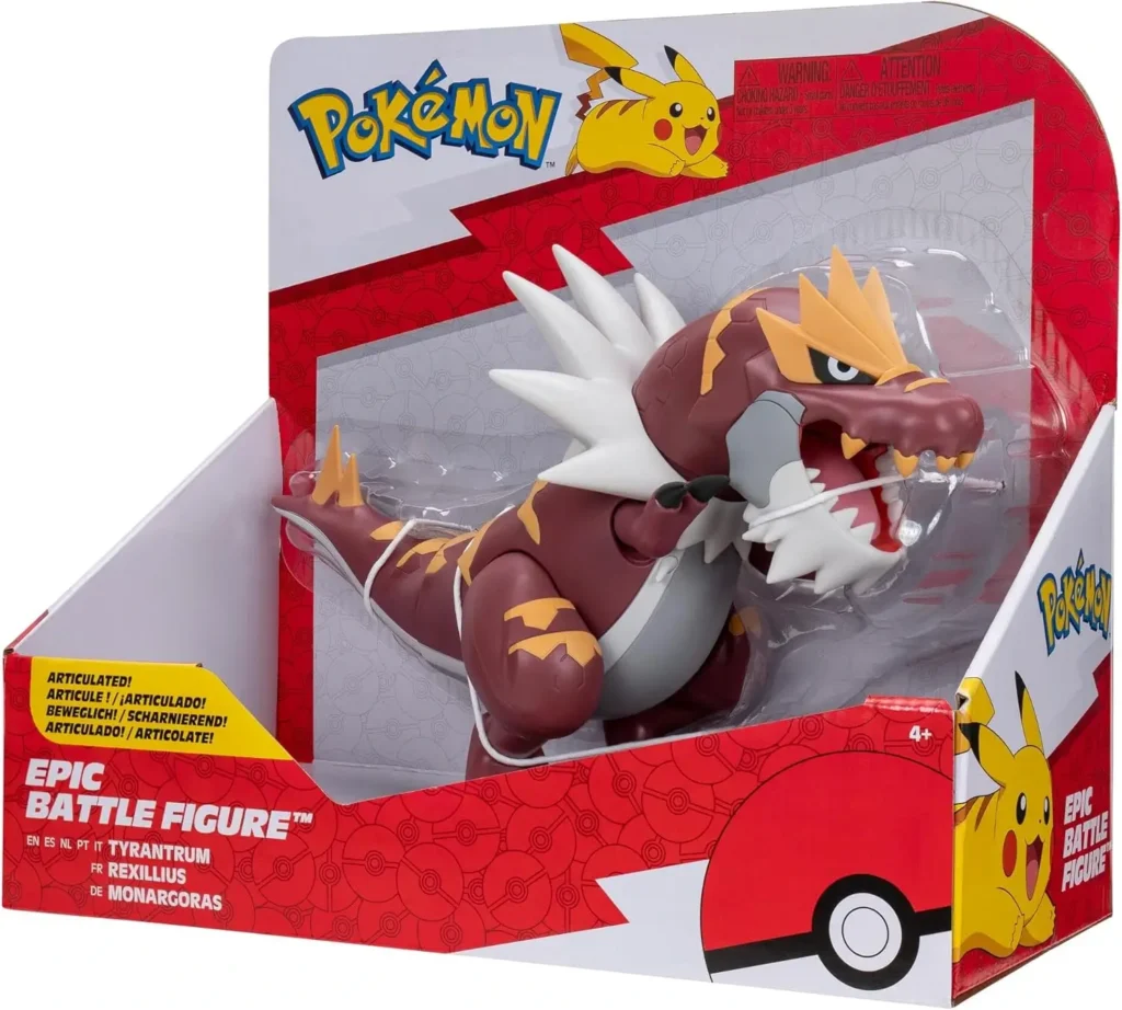 Figura Pokémon Tyrantrum PKW3422 Epic Battle – 30 cm articulada – Jakks Pacific – Costa Rica