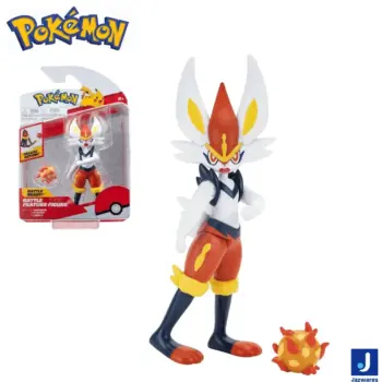 Figura Pokémon Cinderace PKW0164 – original de 11 cm – Jakks Pacific – disponible en Costa Rica