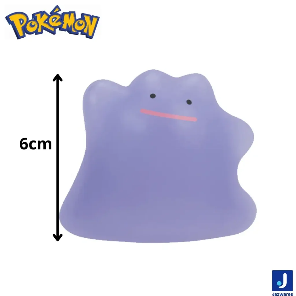 Figura Ditto Pokémon PKW2742 vista frontal – 6 cm – Jakks Pacific Costa Rica