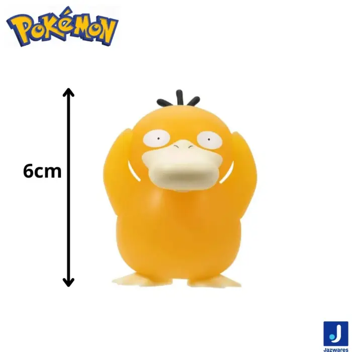 Figura Pokémon Psyduck PKW3930 – original de 6 cm – Jakks Pacific – disponible en Costa Rica