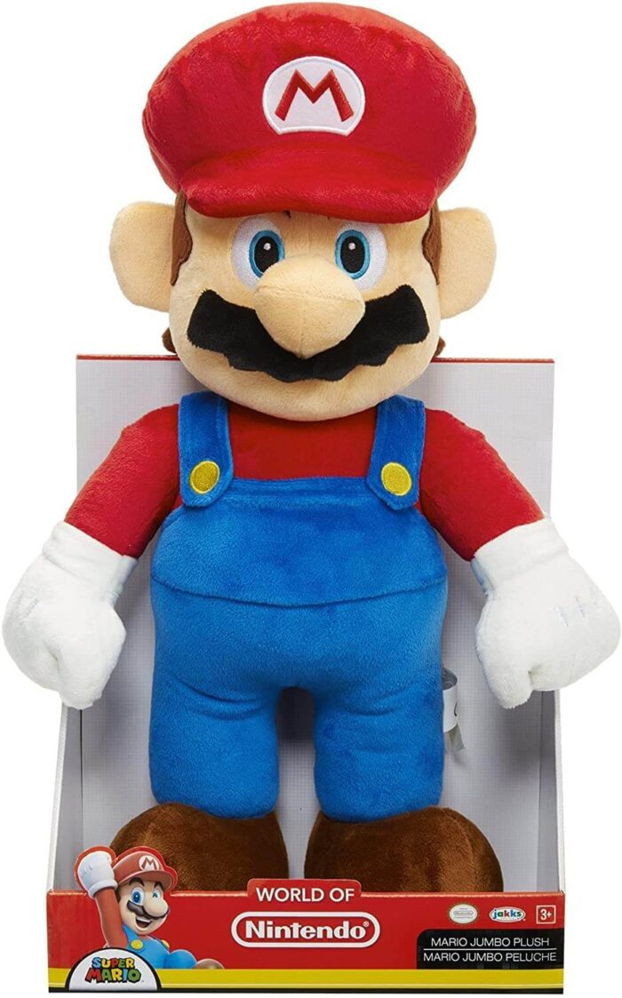 Peluche gigante Super Mario Bros original JAKKS de 50cm