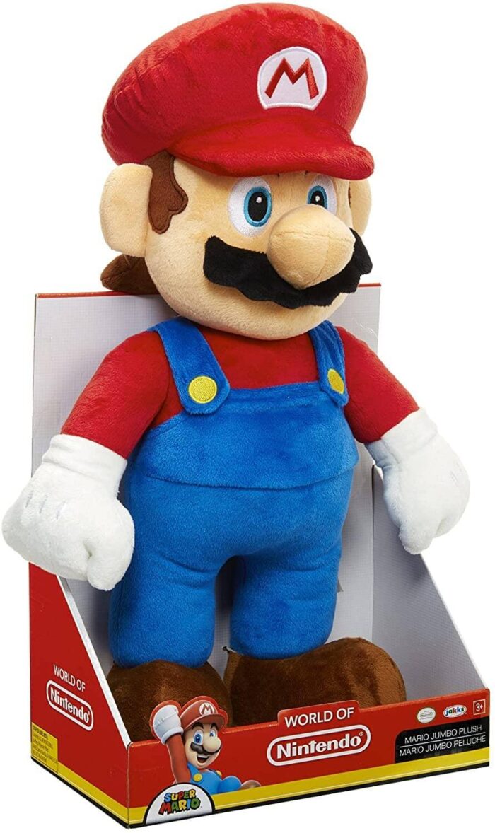 Peluche gigante Super Mario Bros original JAKKS de 50cm