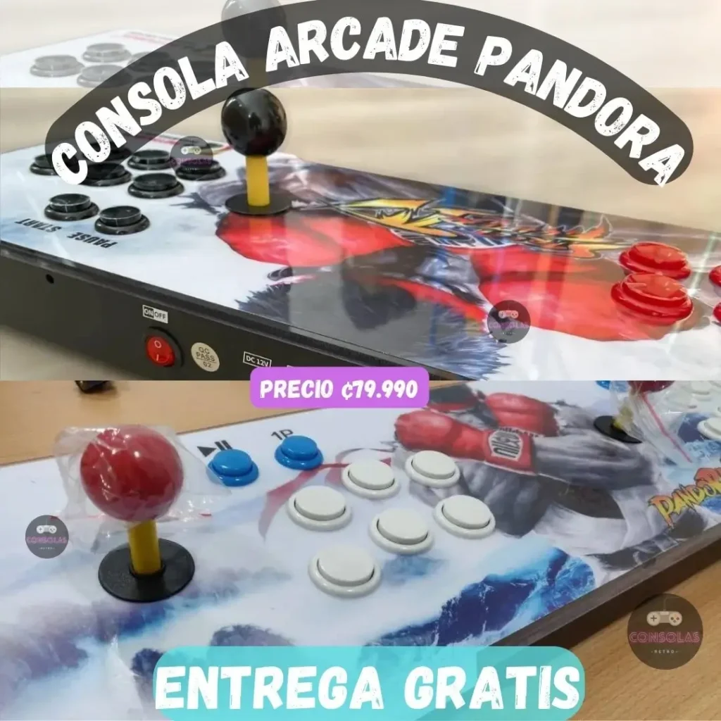 Consola Arcade Pandora 3D 26800 juegos Consolas Retro CR Costa Rica