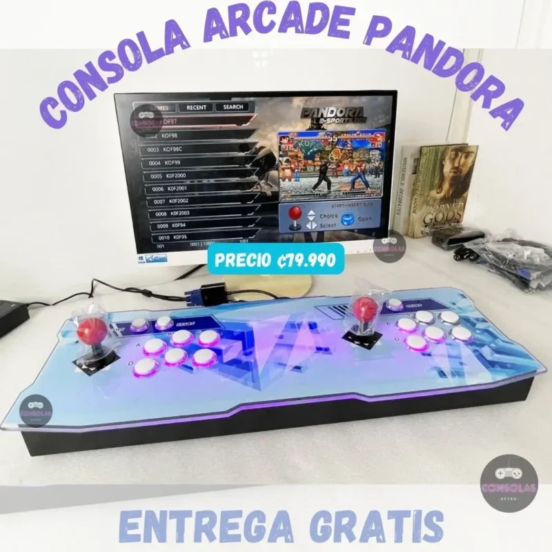 Consola Arcade Pandora 3D 26800 juegos Consolas Retro CR Costa Rica