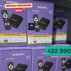 Android TV Box 14 WiFi HDMI – Convierte tu TV en Smart | Envío Gratis CR  |  Instala Netflix, YouTube y Más