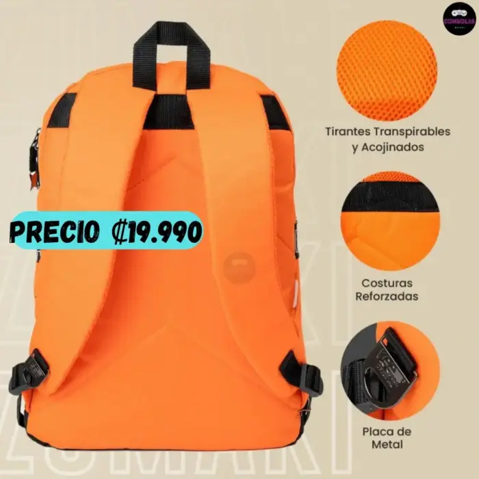 Bulto compacto original Naruto marca KeePack - Imagen 4