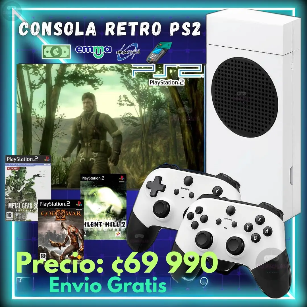 Consola Retro PS2 para TV con Más de 20.000 Juegos | Envío Gratis en Costa Rica