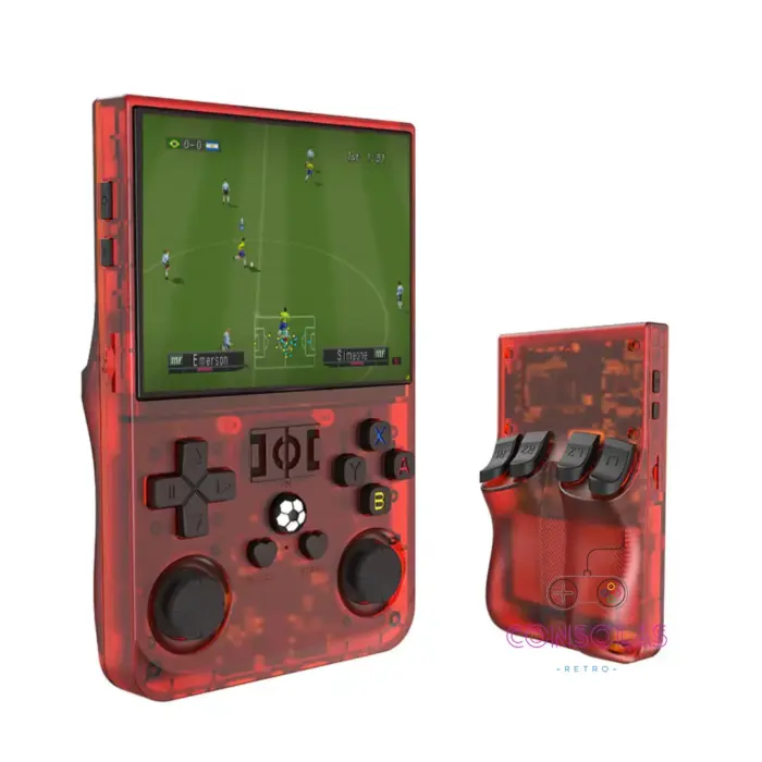 Consola retro portátil R36 Pro con estuche y vidrio temperado