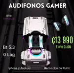 Audífonos Gamer Bluetooth RGB Baja Latencia Inalámbricos Celular Envio GRATIS Costa Rica