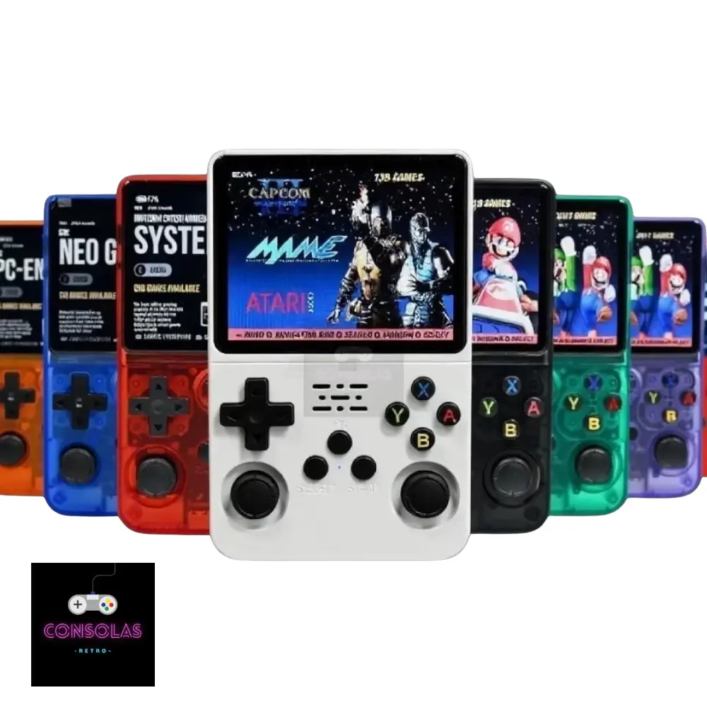 Consola Retro Portátil R36s – 20 000 Juegos · Pantalla IPS 3.5