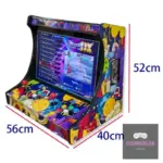 Consola Arcade retro de mesa con pantalla y 9 800 juegos