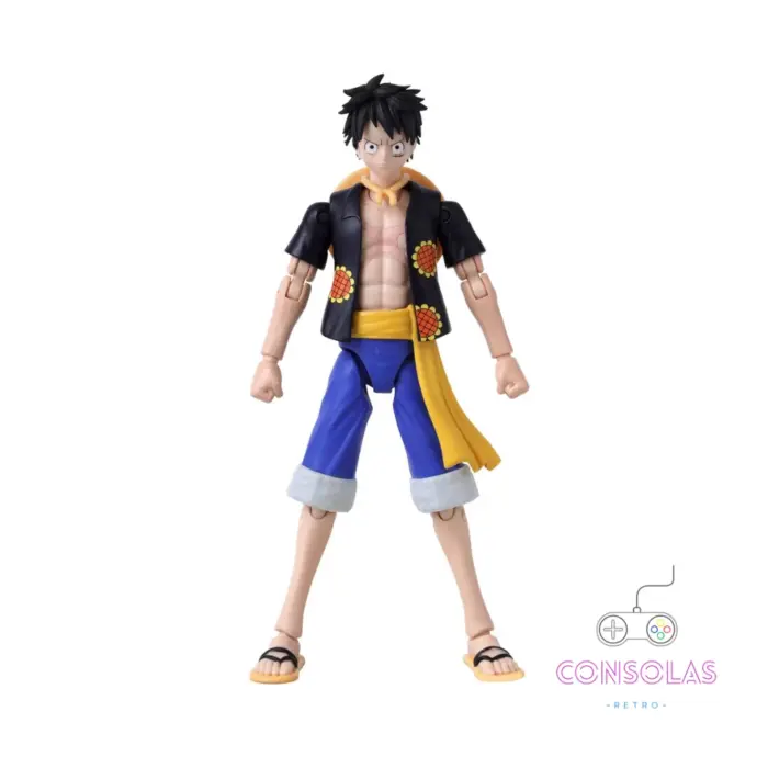 Figura oficial Anime Heroes Monkey D. Luffy Dressrosa One Piece Bandai 16.5 cm