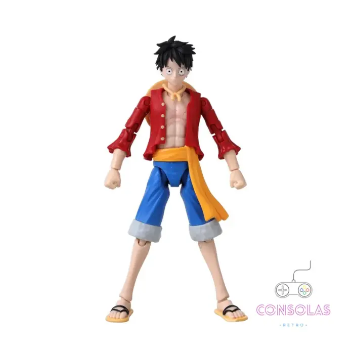 Figura oficial Anime Heroes Monkey D. Luffy Dressrosa One Piece Bandai 16.5 cm
