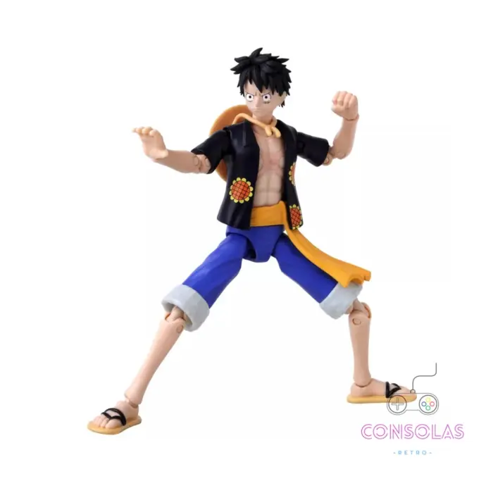 Figura oficial Anime Heroes Monkey D. Luffy Dressrosa One Piece Bandai 16.5 cm
