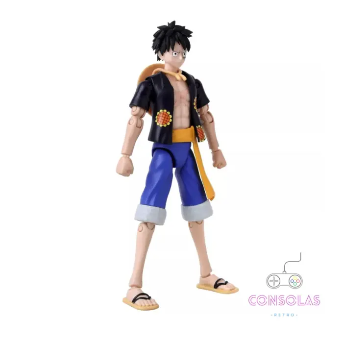 Figura oficial Anime Heroes Monkey D. Luffy Dressrosa One Piece Bandai 16.5 cm