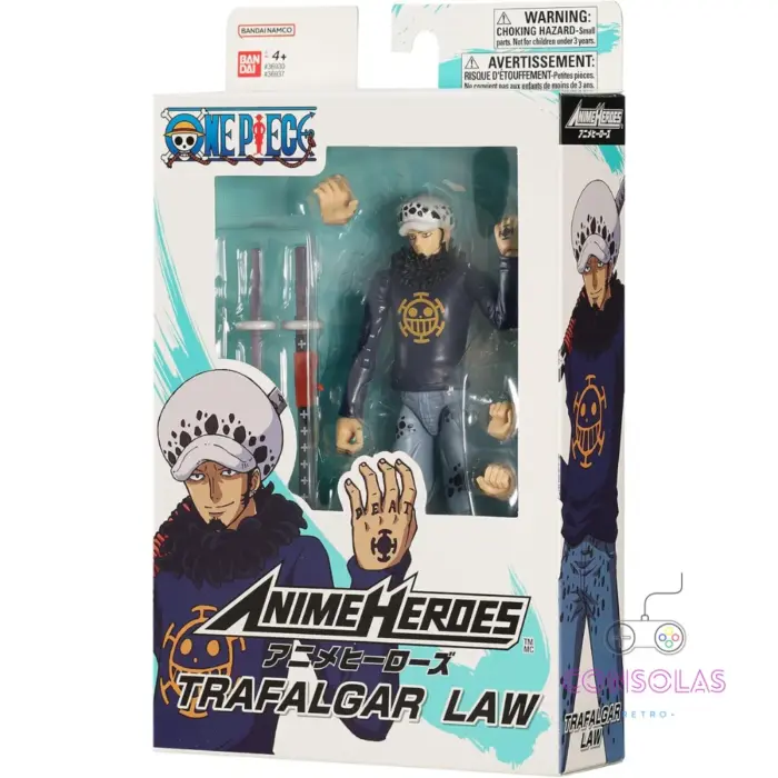 Figura Trafalgar Law Anime Heroes Bandai Oficial 16.5 cm – One Piece - Imagen 3